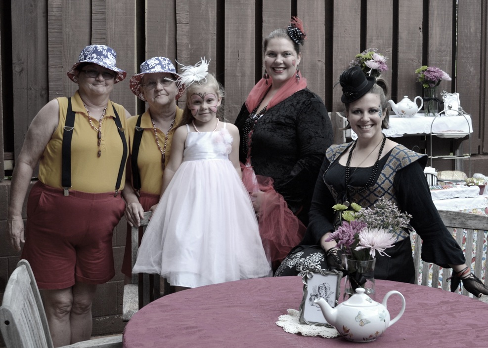 Mad Hatter tea group shot