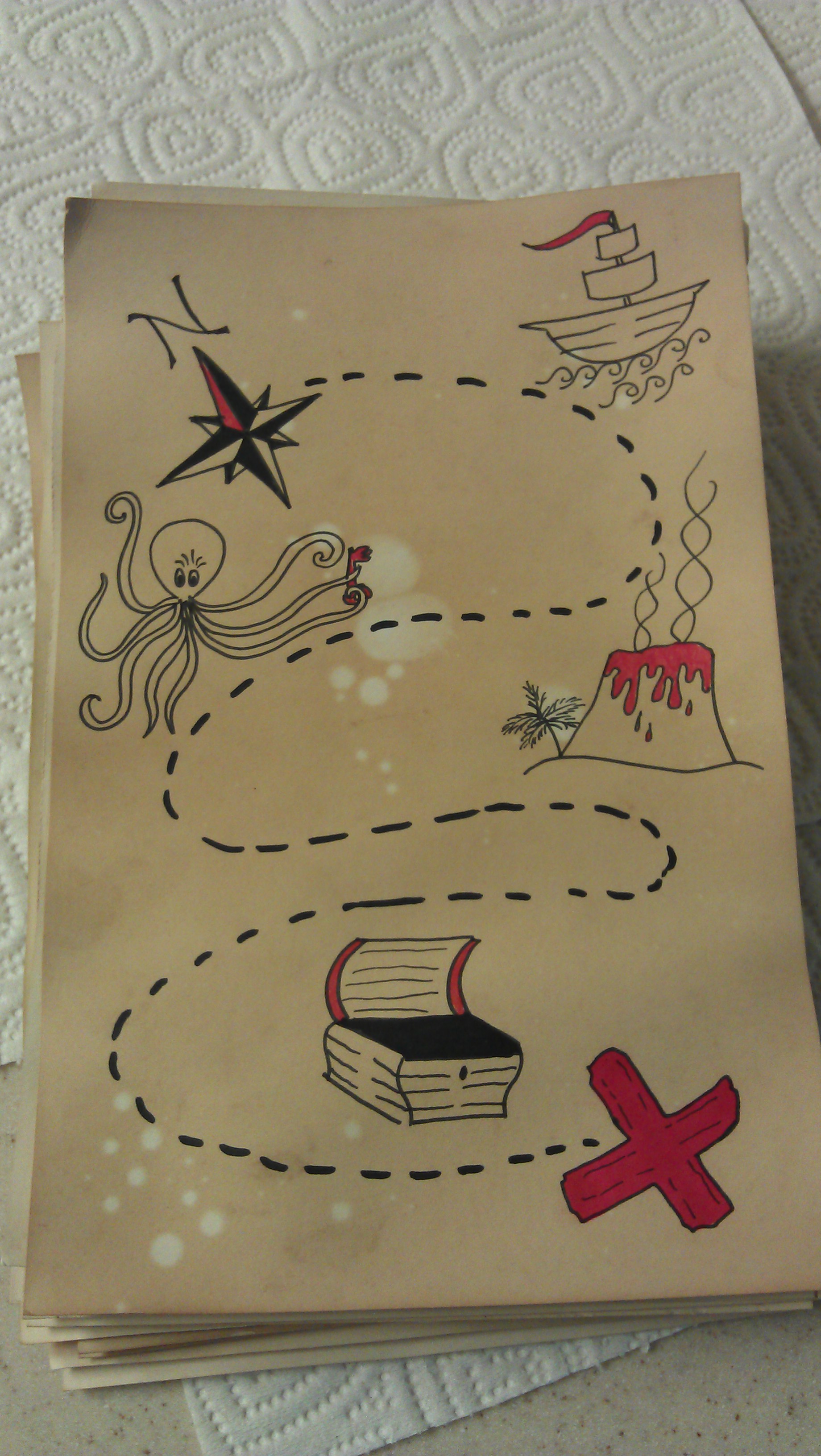 4/14/2012 pirate map invitation 