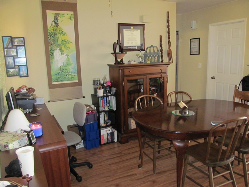 San Diego condo, office and dining room