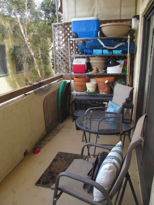 San Diego condo, porch