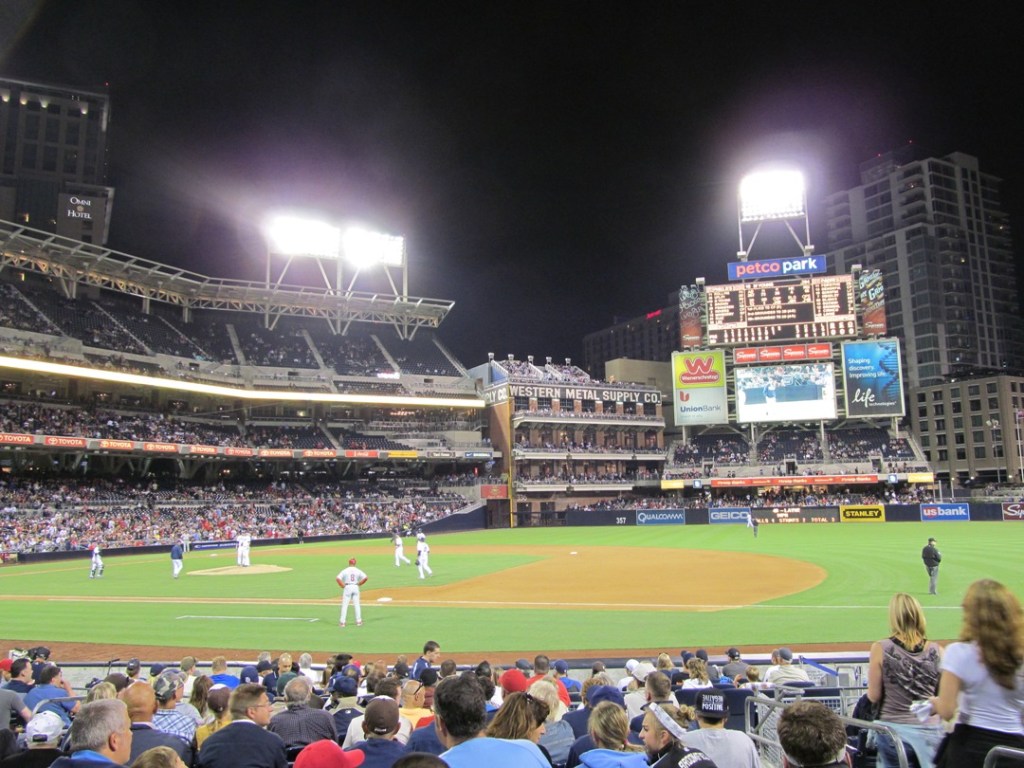 Padres game, stadium view