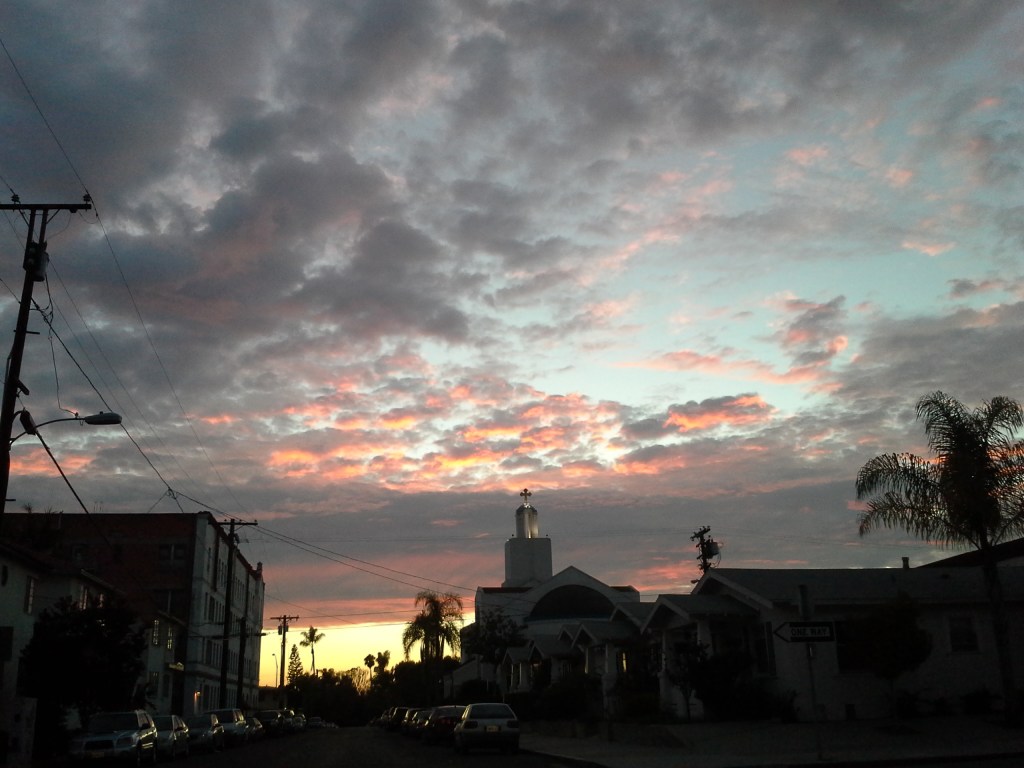 August sunset, church 1