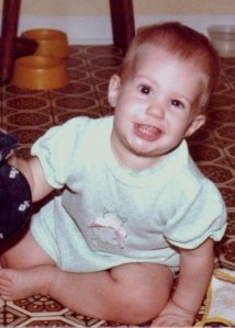 baby photo, stink eye