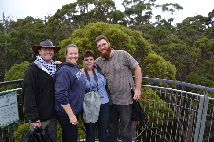Australia, tree top walk group 