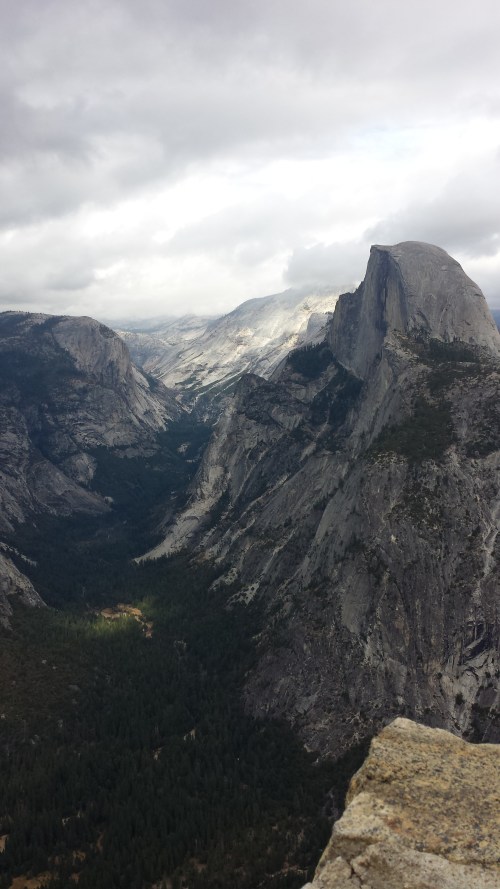 Half Dome, overcast day