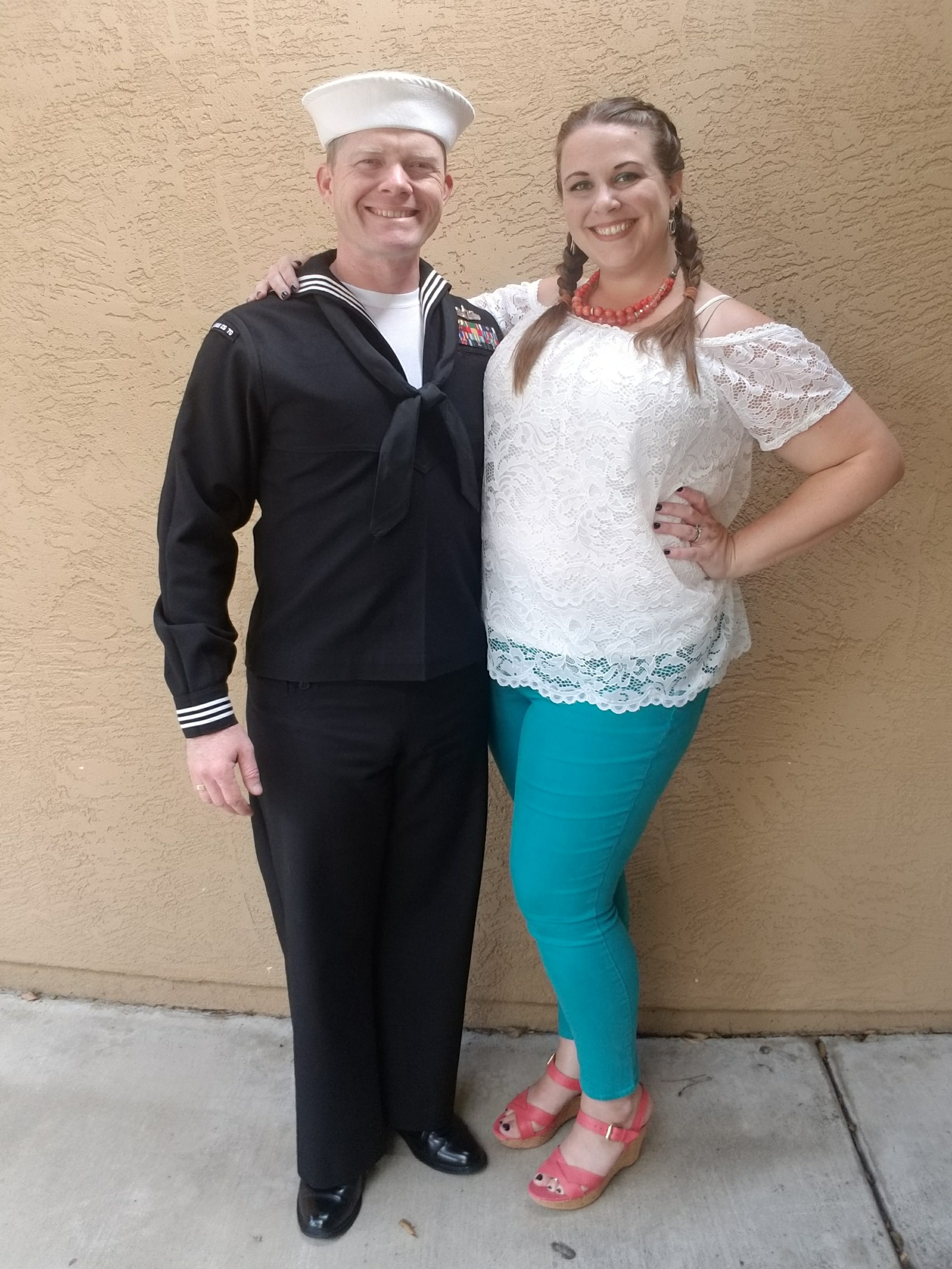 jo and jared in uniform